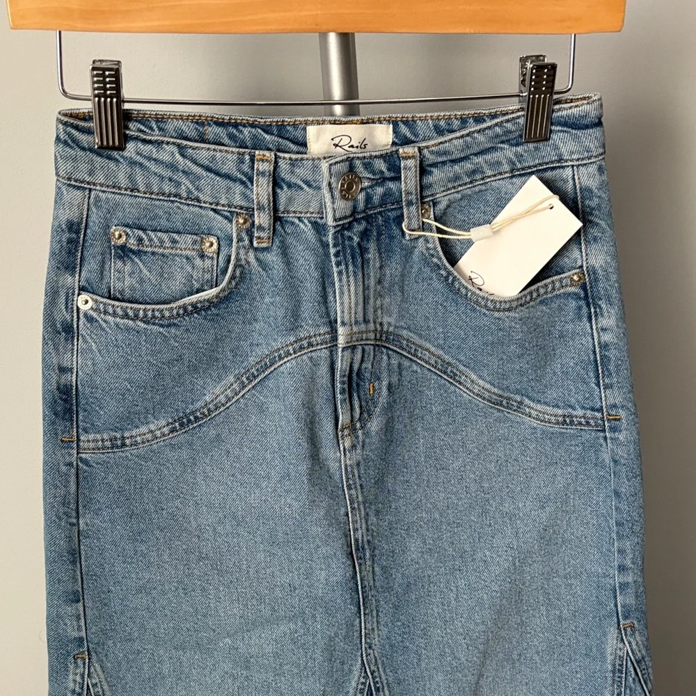 Rails||Del Rey Denim Midi Skirt - Picture 2 of 13